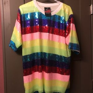 Sequin shirt dress brand new